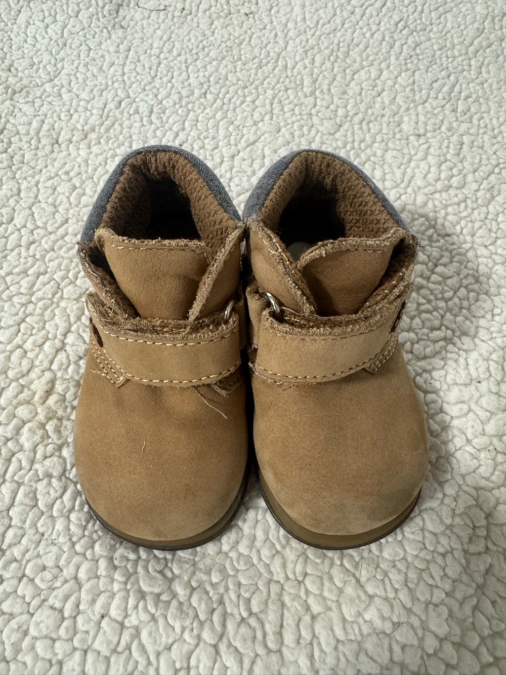 Buster Brown Baby Tan Suede Strap Boots